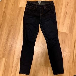 Jcrew dark wash toothpick jeans